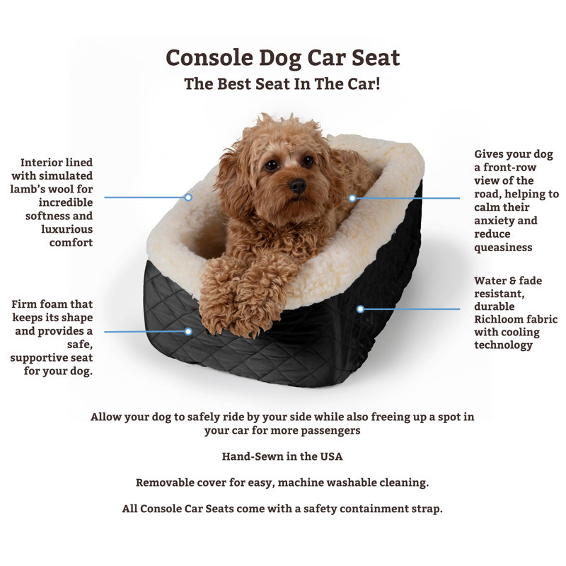 Best console dog car seat best sale